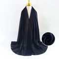 Navy blue pearl chiffon scarf for women featuring premium bubble texture and drape - Red Brown