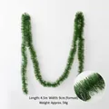 Green 50ft artificial Christmas garland 4.5m length with dense PVC needle texture decoration - 4.5m Special Offer Garland/54g