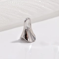 Conector de colgante en forma de cuerno de plata S925 para la creación de joyas - Plateado