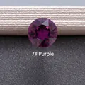 7# Purple round cut cubic zirconia gem accessory with brilliant faceted sparkling surface - 6.2MM / Purple (7#)