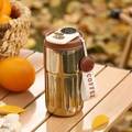 Smart 316 stainless steel coffee mug featuring a digital temperature display on the lid - Smart Model / Silver