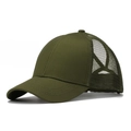 Casquette trucker camouflage vert armée avec filet respirant et visière courbée pour femmes - Taille Unique(Réglable) / Vert olive