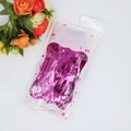Rose pink foil fringe curtain in packaging for party backdrop decoration with orange flowers - 1*2m Rose Red