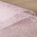 Waterproof light pink lace hollow flower wrapping paper with heart patterns - Flower Love 20 Sheets / 56*56cm/Sheet / Rose Pink