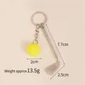 Balle de golf jaune fluorescent + club
