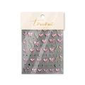 Japanese embossed nail stickers featuring pink hearts, butterflies and gold moon stars - Star Moon Butterfly-Gold Stamping (to2626)