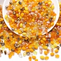 Mixed yellow teardrop glass beads with faceted finish for DIY jewelry and crafts - Yellow Series