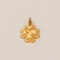 Polished 18K gold vacuum plated stainless steel four-leaf clover pendant necklace - Clover Pendant