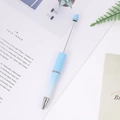 Creative DIY beaded ballpoint pen featuring a soft blue and white gradient finish - Blue Gradient