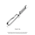Pelapatate in acciaio inossidabile lungo 16,5 cm con un peso leggero di soli 20g - Pelapatate a forma di spazzolino da denti