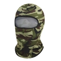 Tactical jungle camouflage balaclava with eye mesh for outdoor fishing and cycling - Green Camouflage