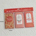 3-pack of 3D Christmas money gift cards featuring red reindeer and tree designs - Large Greeting Card Style 7 (3 Units)