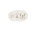 White silicone mold with spider web spider and scorpion patterns for Halloween baking - 1#-Spider / Gray