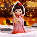 Chinese history figure Wang Zhaojun miniature doll with pipa for desk decor - Wang Zhaojun Figurine Large (1247-4)