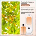 White automatic fragrance dispenser with Osmanthus scent refill and LED display - Machine + Osmanthus Scent