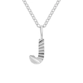 Silver-toned letter J pendant necklace with textured radial stripes on an O-chain - Letter J / Steel Color