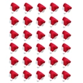 Bulk pack of 30 mini red felt Santa hats for cutlery covers and DIY holiday decorations - No.51 Classic Red White / 30Pcs Pack