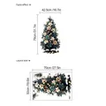 Christmas tree wall sticker layout and paste dimensions showing 79cm by 42.5cm size chart - 50*70cm (No Bag)