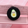 Mini-Maßband zum Ausziehen mit süßem schwarzen Avocado-Cartoon-Design - 7 Avocado (Schwarz)
