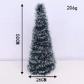 Maße des 50cm Mini-Weihnachtsbaums mit Schneedekor und einer Basisbreite von 26cm - Weihnachtsbaum mit weißem Rand