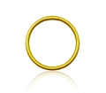 Bracciale rigido tondo minimalista placcato oro con finitura liscia lucida da donna - Bracciale rigido liscio oro lucido (30016)