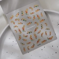 Colorful rhinestone nail stickers in vintage gold settings for fashion manicure art Co-415 - Vintage Gold Foil Rhinestone Style (CO-415 Gold)