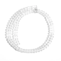 Polished transparent clear crystal glass beads for DIY jewelry making and crafting - 4x6mm Abacus/Heishi