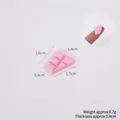 Pink miniature simulation resin chocolate piece for DIY crafts 1.7cm x 1.6cm size - Pink