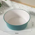 Extra large 33cm green and white contrast washbasin in durable thickened plastic - Green & White - XL