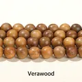 Polished green sandalwood round beads with natural wood grain for DIY jewelry making - Green Sandalwood (Approx 8mm) / Approx 47 Pieces