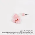 Roze PVC suikerblokjes voor DIY taartdecoratie, miniatuurformaat 0,5 cm - 0.5cm - Roze