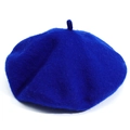 Classic wool blend beret in royal blue finish for women stylish and warm headwear - M (56-58cm) / Royal Blue