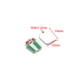 Christmas gift box pendant with green and red enamel finish for DIY jewelry making - Gift Box (Single Loop) / 12*14mm (Hole: 1.2mm) (ai-5 Pieces/Pack) / Steel & Green