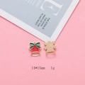 Christmas bell alloy charm in red and green enamel finish, size 14x15mm for DIY crafts - Bell (F291-1) / 10 Pieces/Pack (14*15mm)