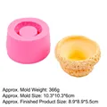 Silikonform für Blumentöpfe mit Felstextur und Duftkerzen, Modell B1098 Spezifikationen - 2#B1098 / Rosa