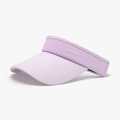 Pale purple ice silk sun visor hat with wide brim for outdoor UV protection - Adjustable / Purple