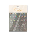 Colorful star nail art stickers with multi-colored solid and hollow shapes for women - to2355-Thin Flexible Colorful Star Points