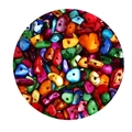 DIY colorful irregular stone beads 5-8mm with pearl luster for jewelry making - Mixed Color Shell