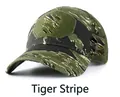 Tactical baseball cap in tiger stripe camouflage with front velcro patch area - One Size / Tiger Stripe