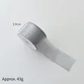 Silver glitter Christmas ribbon 3.8cm wide for DIY bows and festive gift wrapping - 3.8cm Silver Ribbon
