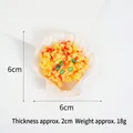 Realistic PVC scallop keychain model with garlic chili sauce texture, 6cm size - More Garlic Scallop-Model