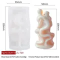 Siliconen mal voor menselijk lichaam kaars en afgewerkte hars figuur model ZL-769 - Abstract Portret Cilinder D ZL-769