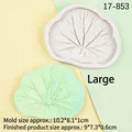 Leaf shaped silicone mold for fondant and chocolate cake decoration in large size - Large / Gray