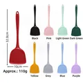 Multi-color silicone spatula set with 9 color options in 32.8cm length for cooking - Chinese Spatula / Red