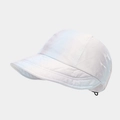 Detail of colorful tie-dye baseball cap with black adjustable buckle and white-blue gradient - 3# Color-Blue White Gradient
