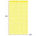 Gelber Smiley-Fransenvorhang Partydekoration 1M Breite 2M Höhe für Geburtstag - Gelber Macaron