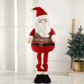 Large decorative Santa Claus standing doll with long legs for home and window display - Santa Claus / Large Size Height approx 96cm