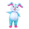 Light blue inflatable rabbit mascot costume for fun party entertainment events - Easter Folded Ear Bunny / One Size