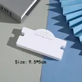 Cartellini per gioielli bianchi 9,5x5cm con fori per collane ed elastici per capelli - Bianco 9.5*5CM