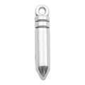 Pendentif en alliage argenté en forme de balle pour bijoux DIY et bracelets - Pendentif Balle d'Arme